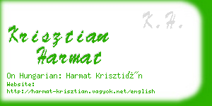 krisztian harmat business card